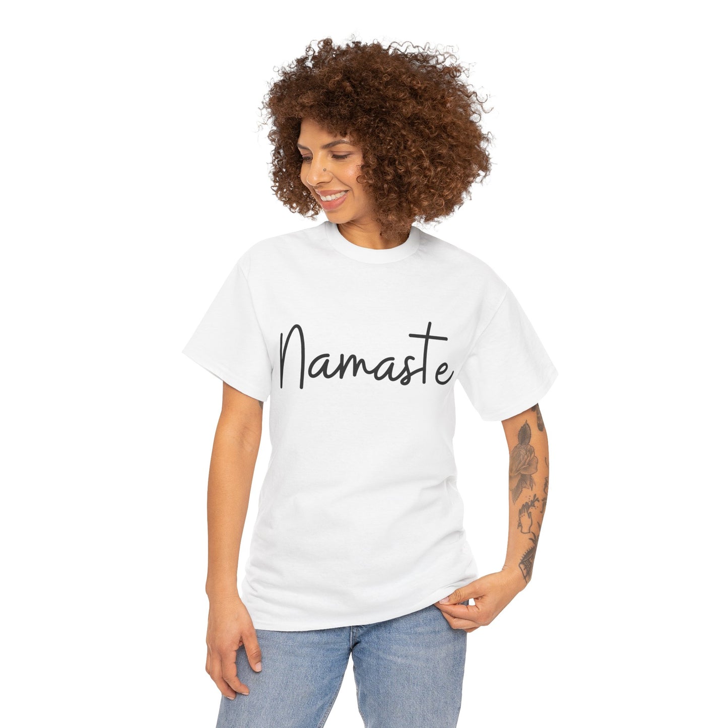 "Namaste" (Hindi Greeting) Unisex Heavy Cotton Tee