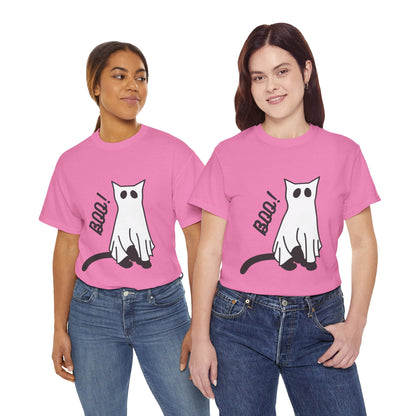 Unisex Heavy Cotton Tee - Boo Cat