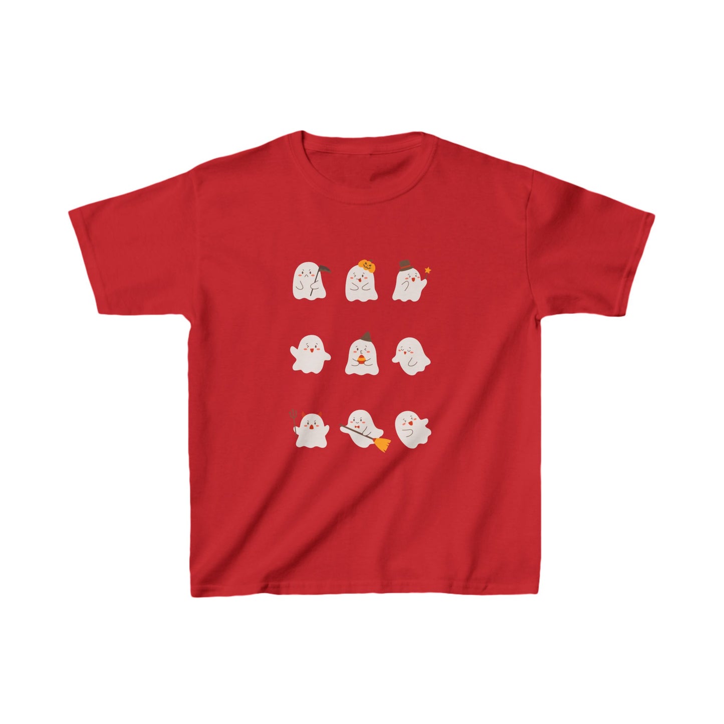 Kids Heavy Cotton™ Tee - Busy Ghosts