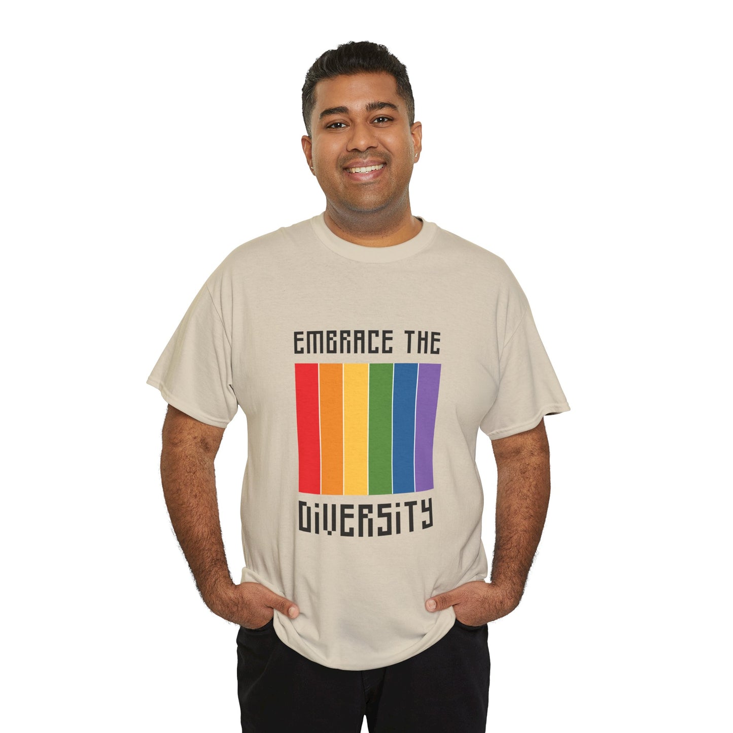 Unisex Heavy Cotton Tee - Embrace The Diversity