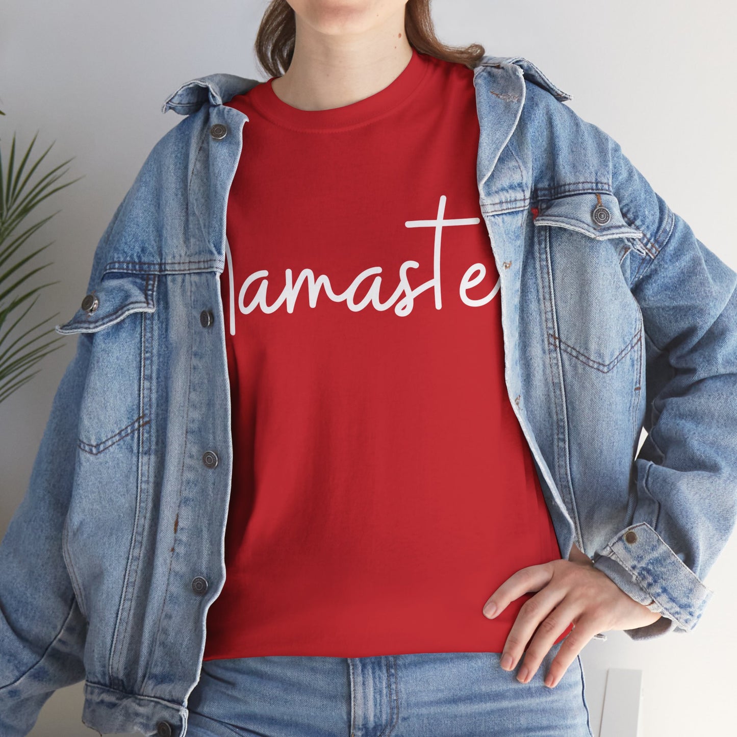 "Namaste" & "Namaste" (Hindi Greetings) Unisex Heavy Cotton Tee