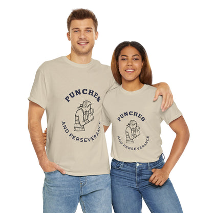 Unisex Heavy Cotton Tee - Punches And Perseverance Woman