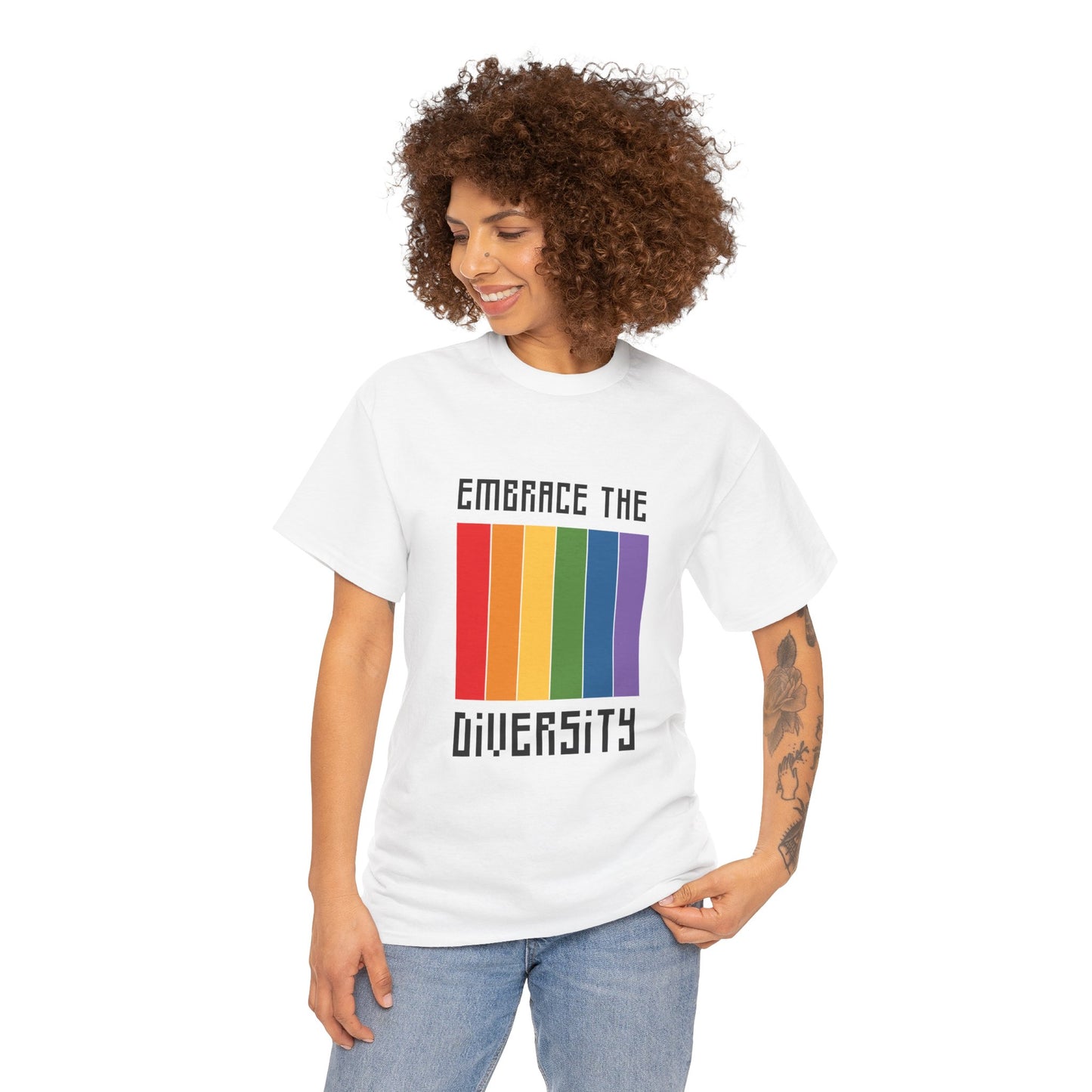 Unisex Heavy Cotton Tee - Embrace The Diversity