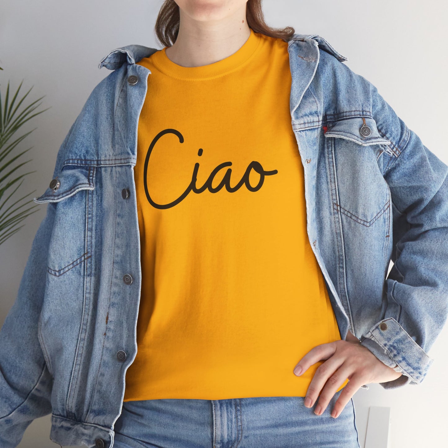 "Ciao" (Italian Greetings) Unisex Heavy Cotton Tee