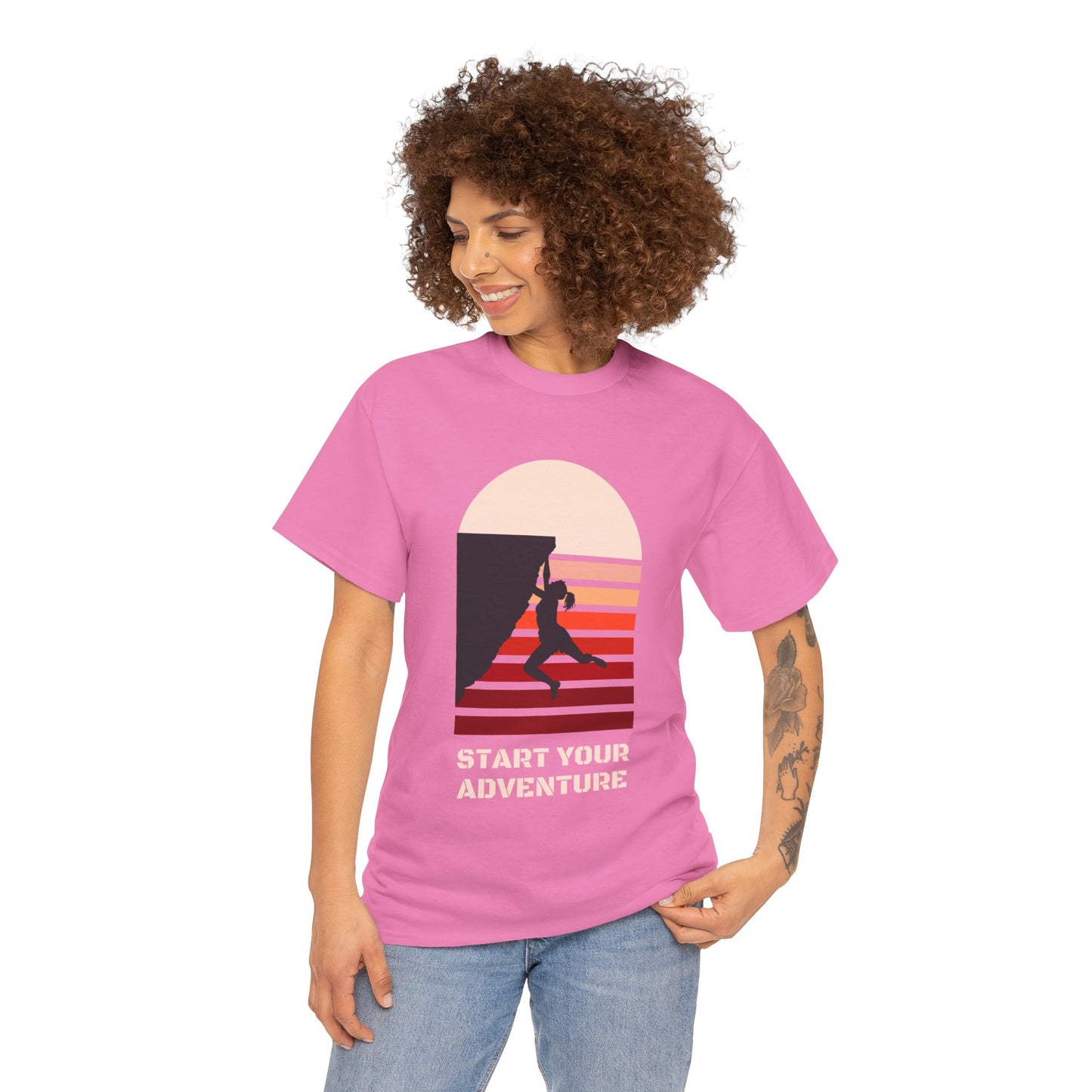 Climbing Adventure 1 - Unisex Heavy Cotton Tee