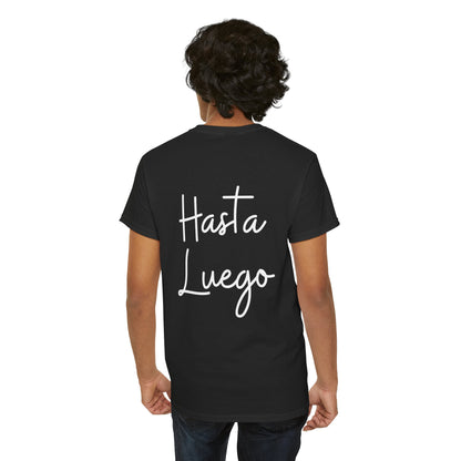 "Hola" & "Hasta Luego" (Spanish Greetings) Unisex Heavy Cotton Tee