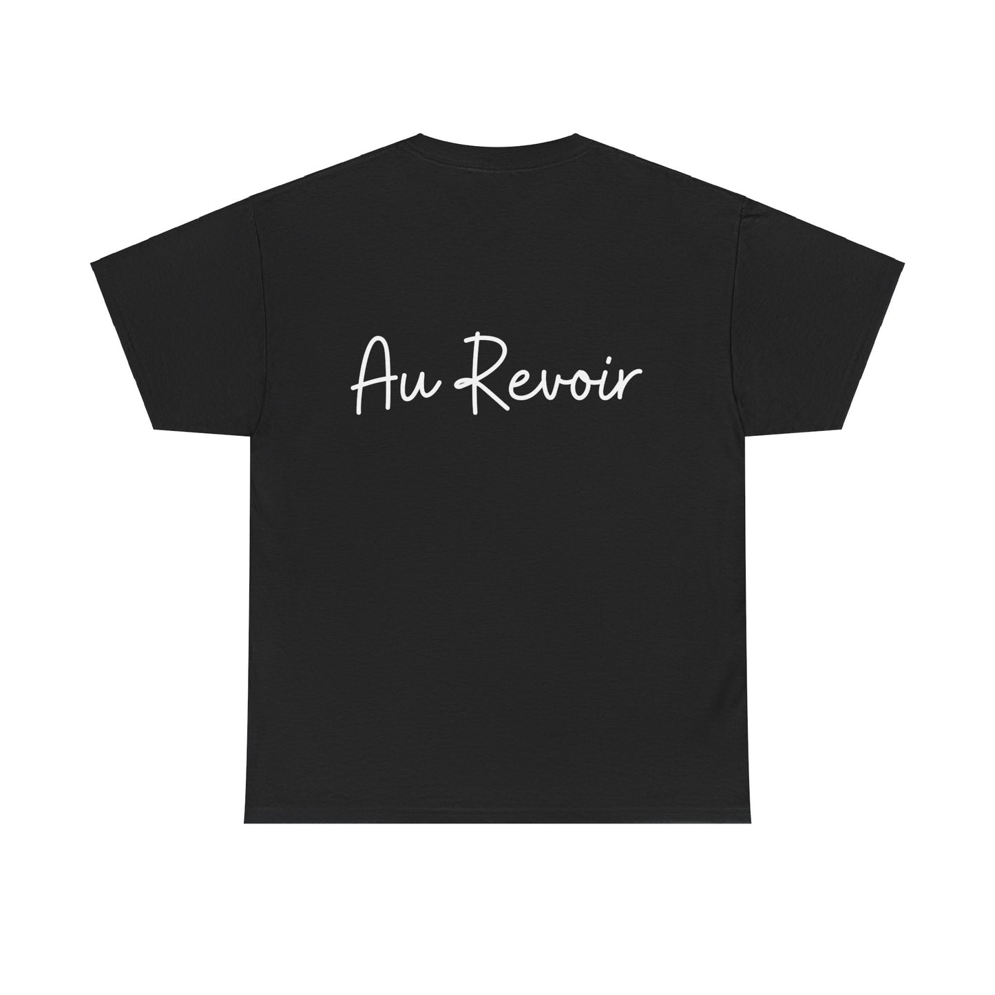 "Bonjour" & "Au Revoir" (French Greetings) Unisex Heavy Cotton Tee