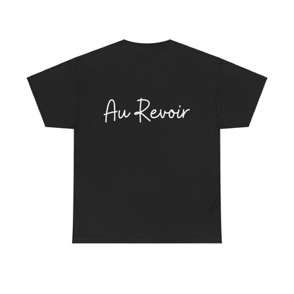 "Bonjour" & "Au Revoir" (French Greetings) Unisex Heavy Cotton Tee