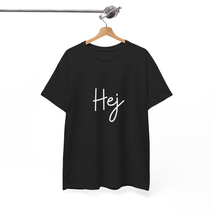 "Hej" & "Farvel" (Danish Greetings) Unisex Heavy Cotton Tee