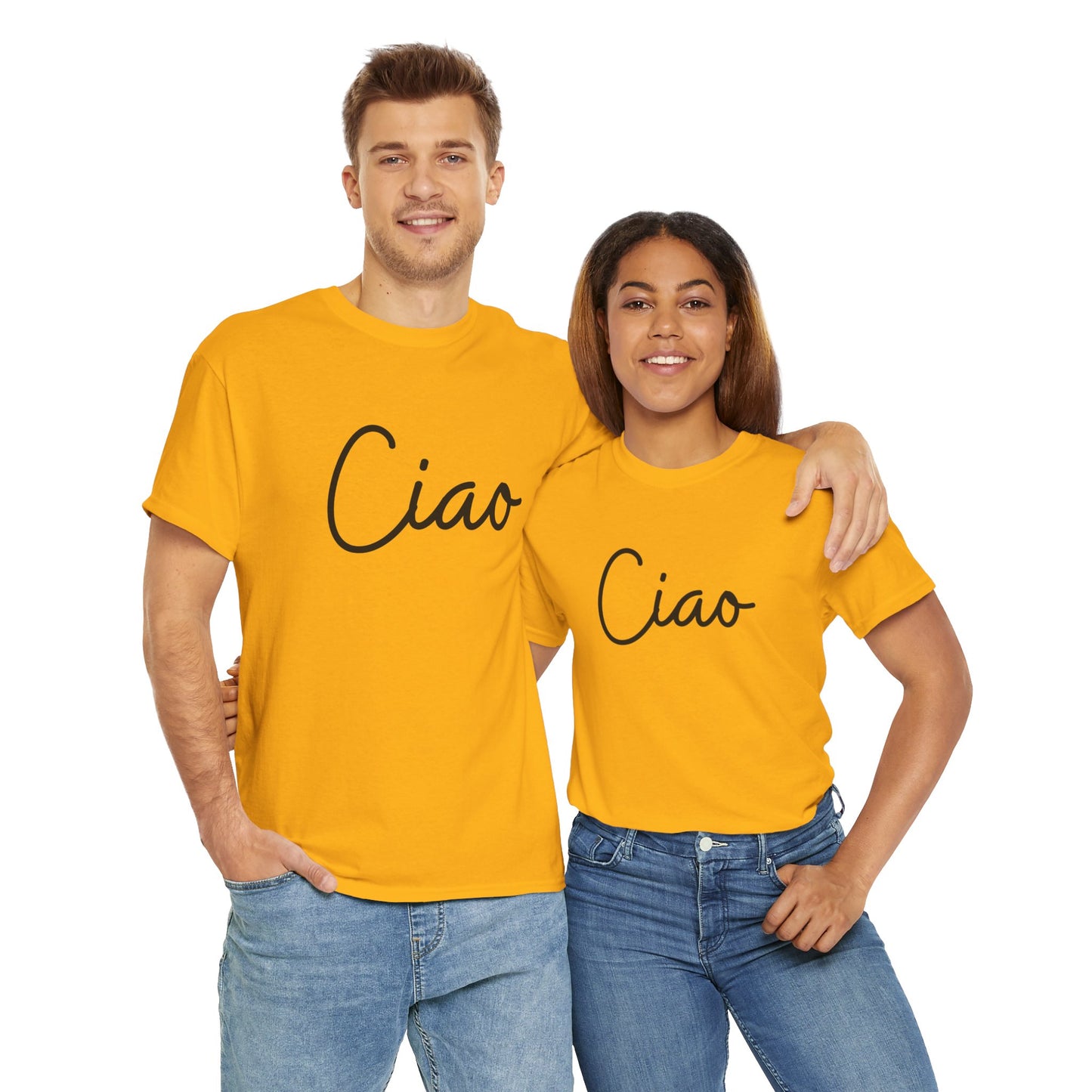 "Ciao" (Italian Greetings) Unisex Heavy Cotton Tee