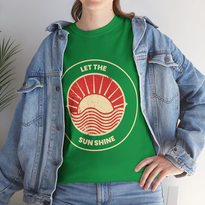 Unisex Heavy Cotton Tee - Let The Sun Shine