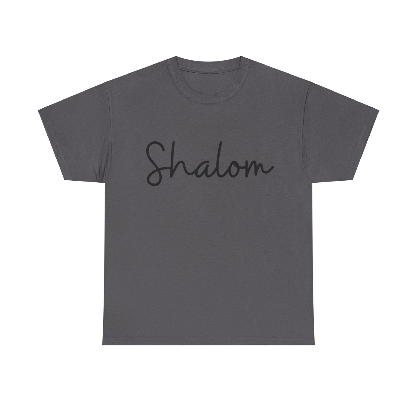 "Shalom" (Hebrew Greeting) Unisex Heavy Cotton Tee