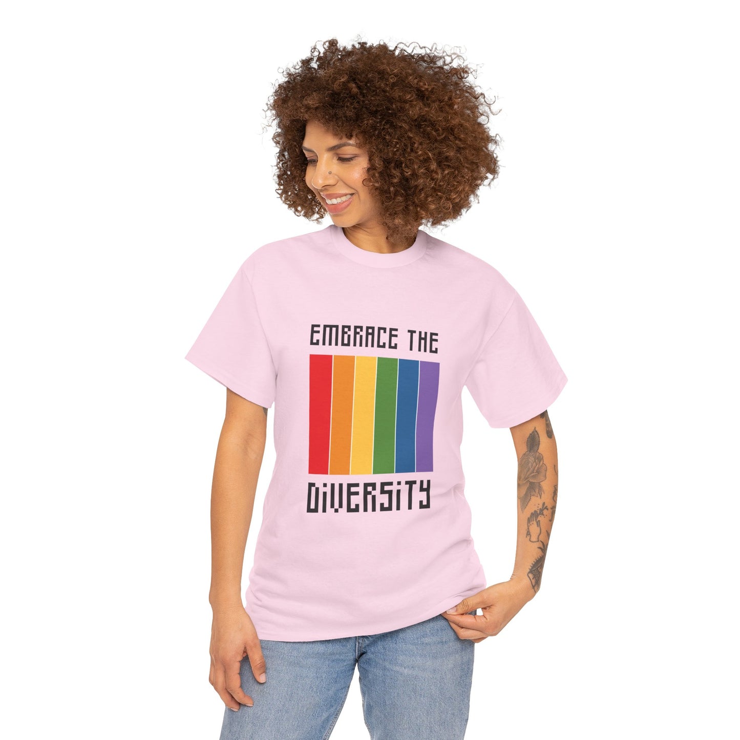 Unisex Heavy Cotton Tee - Embrace The Diversity