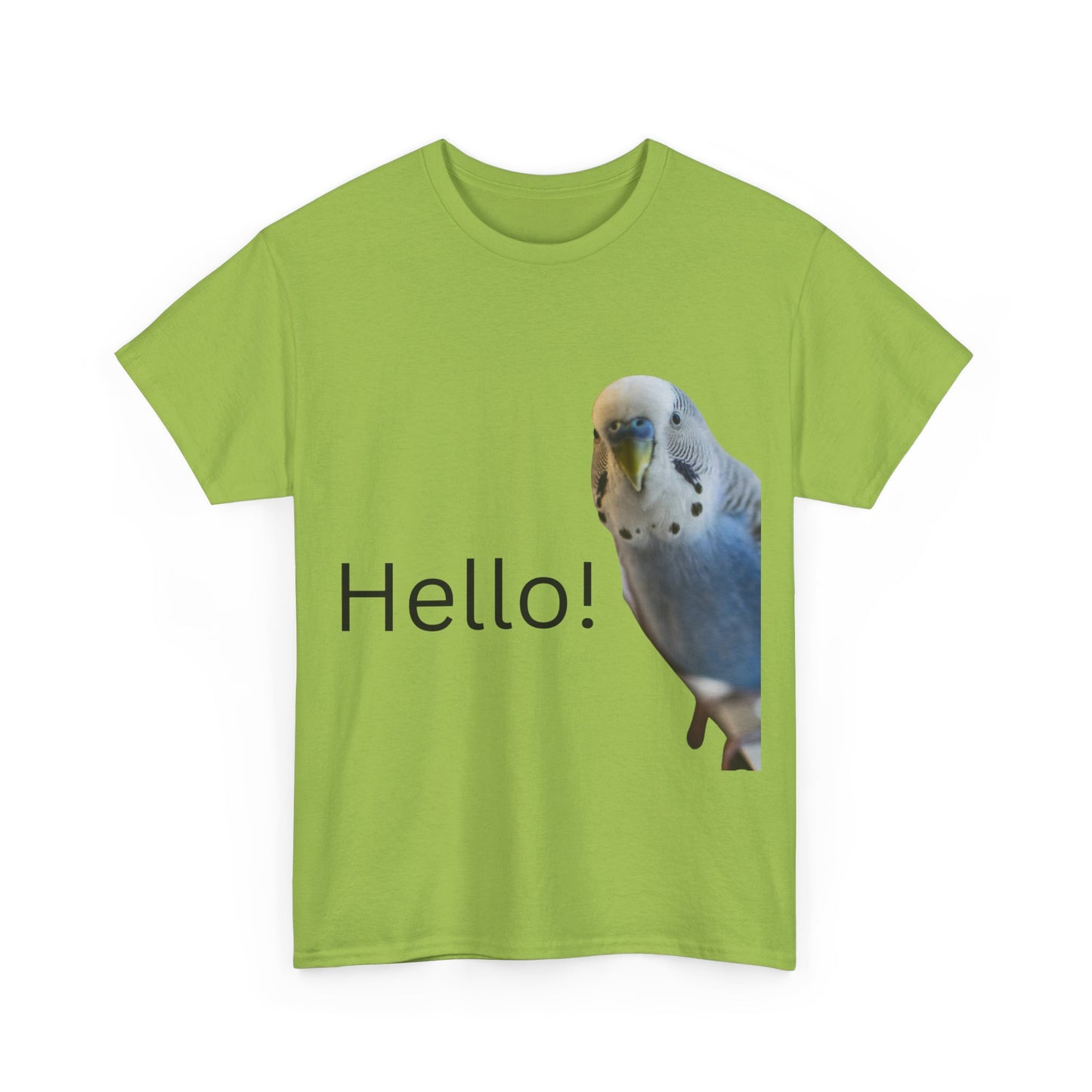 Budgie Hello Cotton T-Shirt