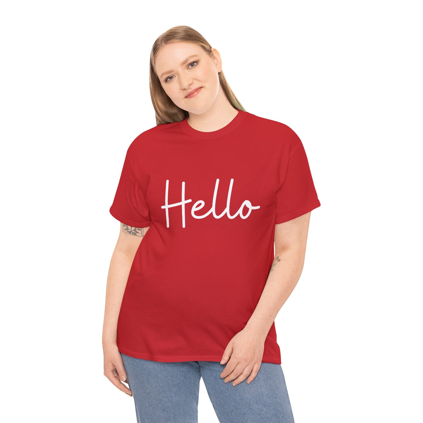 "Hello" & "Goodbye" (English Greetings) Unisex Heavy Cotton Tee