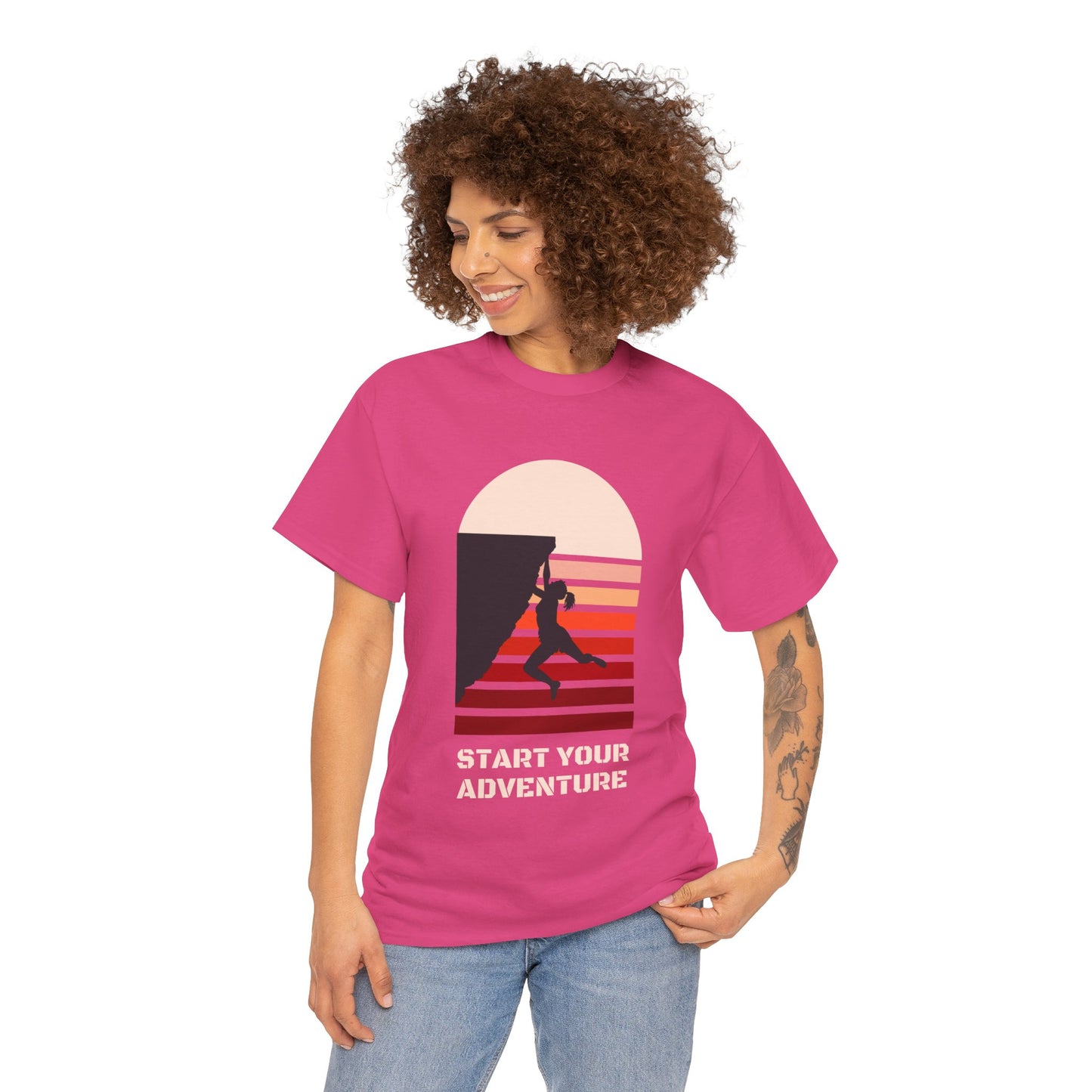 Climbing Adventure 1 - Unisex Heavy Cotton Tee