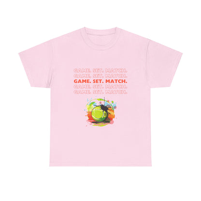 Unisex Heavy Cotton Tee - Game, Set, Match