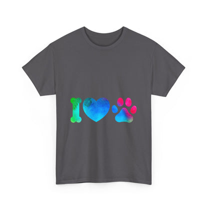 I Heart Paw - Unisex Heavy Cotton Tee