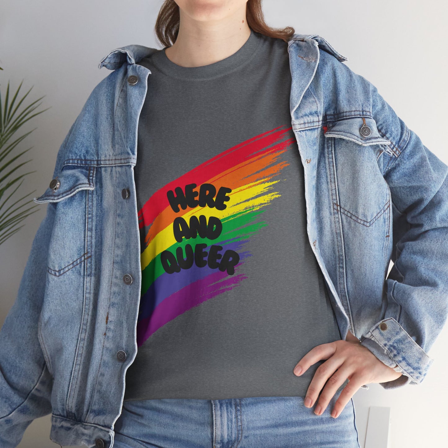 Unisex Heavy Cotton Tee - Here And Queer