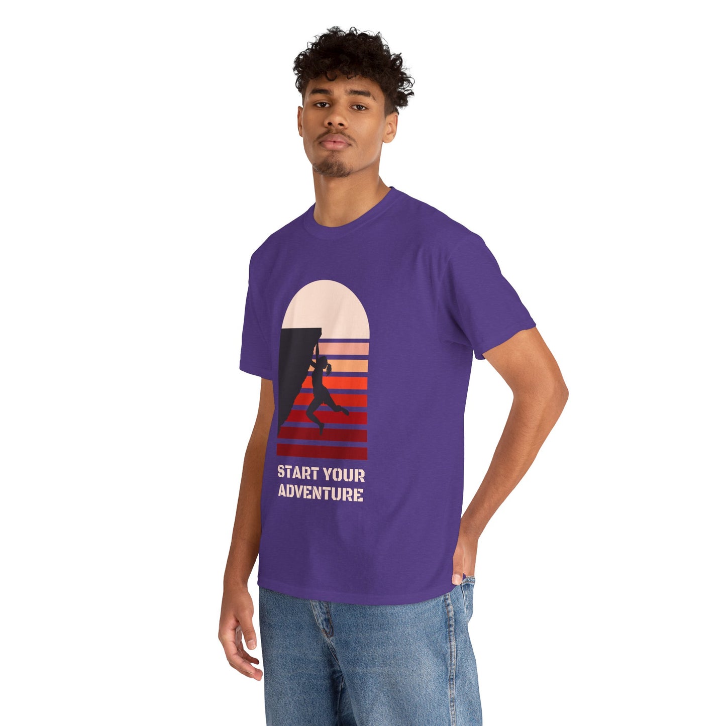 Climbing Adventure 1 - Unisex Heavy Cotton Tee