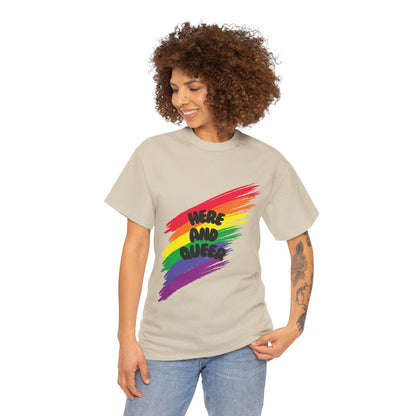 Unisex Heavy Cotton Tee - Here And Queer