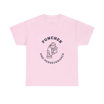 Unisex Heavy Cotton Tee - Punches And Perseverance Woman