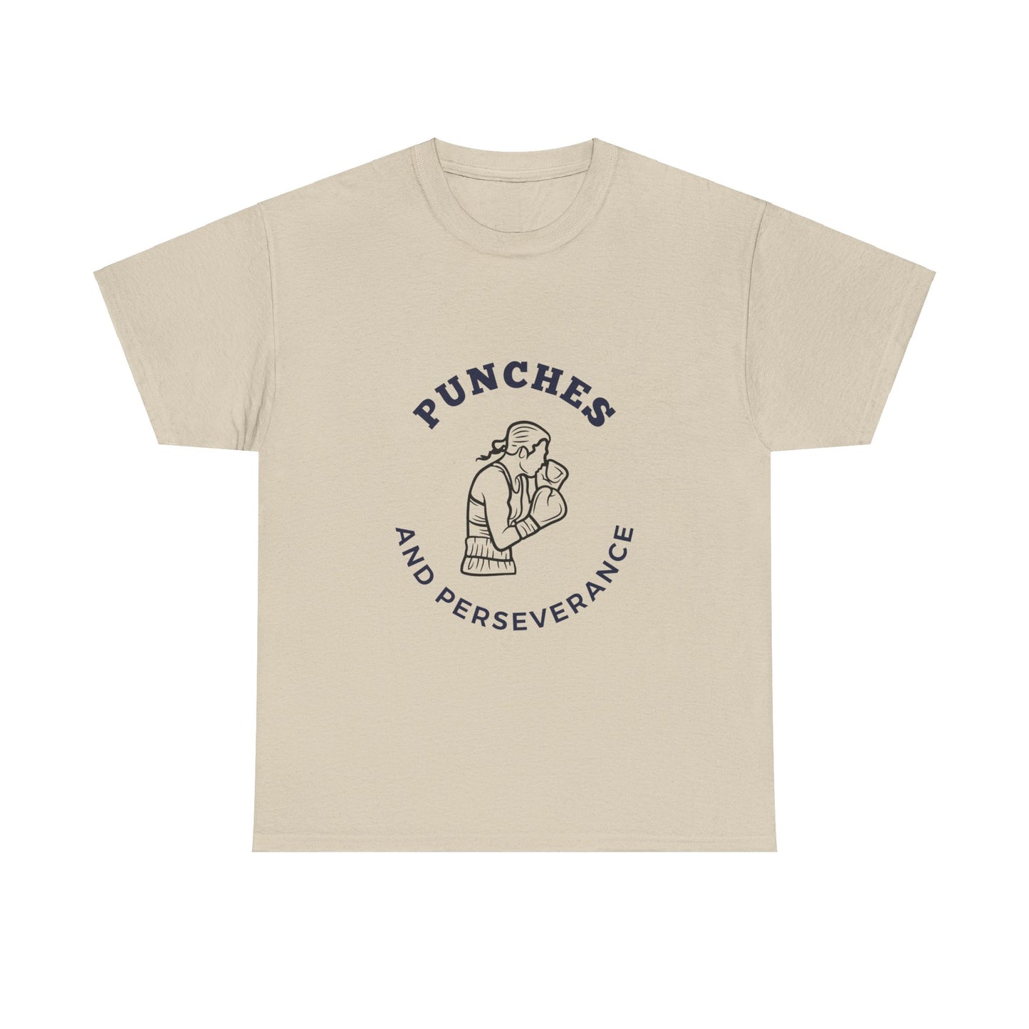 Unisex Heavy Cotton Tee - Punches And Perseverance Woman