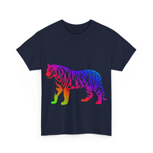 Vibrant, rainbow, colourful tiger. Ideal for any animal or wildlife lover.  T-SHIRT