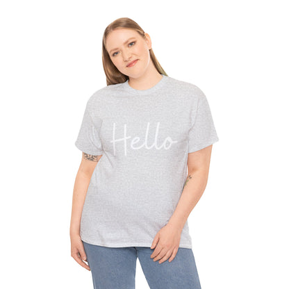 "Hello" & "Goodbye" (English Greetings) Unisex Heavy Cotton Tee