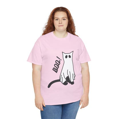 Unisex Heavy Cotton Tee - Boo Cat