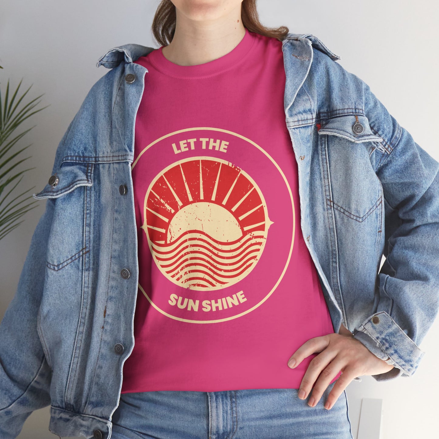 Unisex Heavy Cotton Tee - Let The Sun Shine