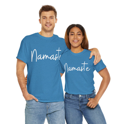 "Namaste" & "Namaste" (Hindi Greetings) Unisex Heavy Cotton Tee