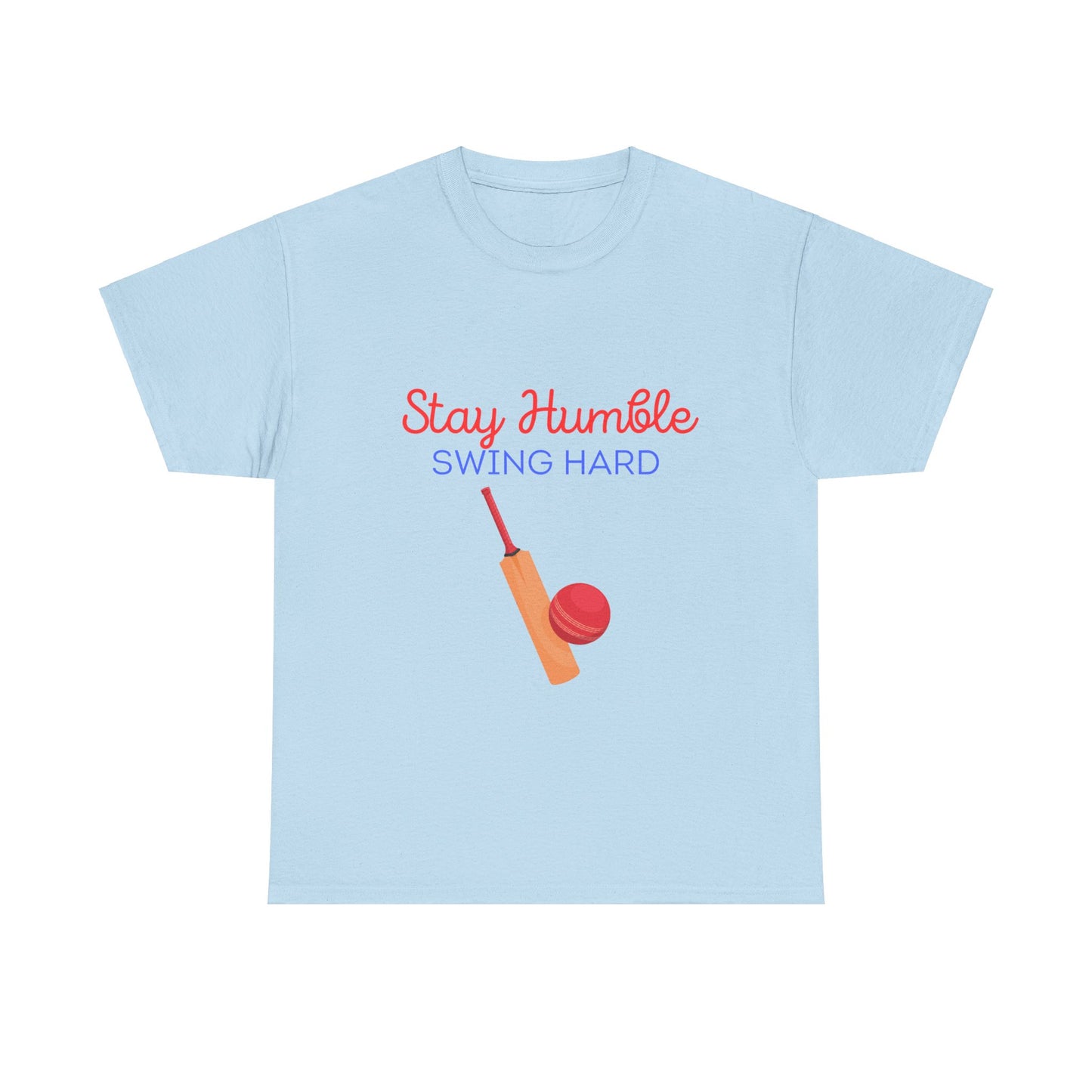 Unisex Heavy Cotton Tee - Stay Humble, Swing Hard