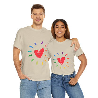 Unisex Heavy Cotton Tee - Don't Hate Love