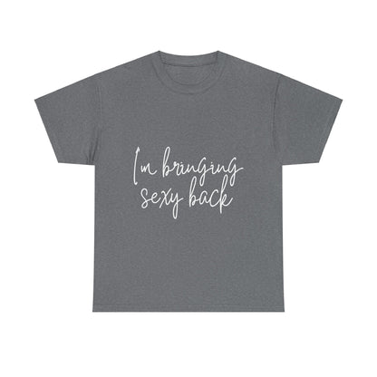 sexy back, justin timberlake inspired t-shirt