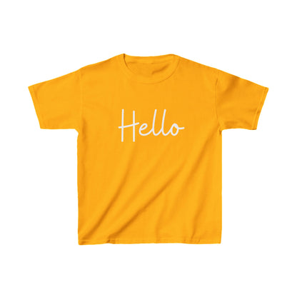 "Hello" & "Goodbye" (English Greetings) Kids Heavy Cotton™ Tee