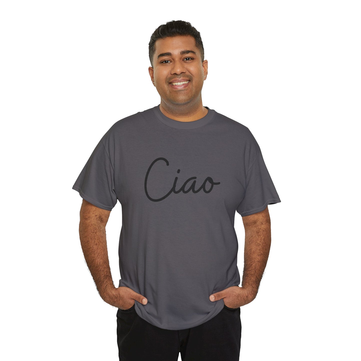 "Ciao" (Italian Greetings) Unisex Heavy Cotton Tee