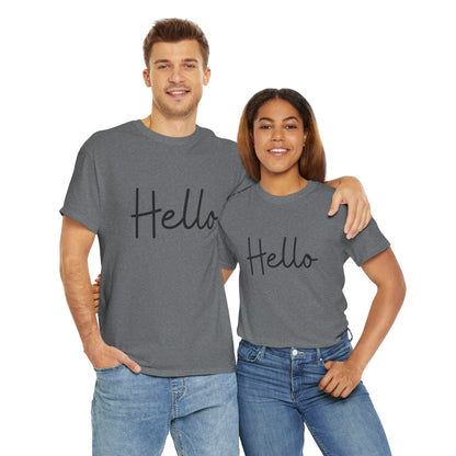 "Hello" & "Goodbye" (English Greeting) Unisex Heavy Cotton Tee