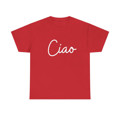 "Ciao" & "Arrivederci" (Italian Greetings) Unisex Heavy Cotton Tee