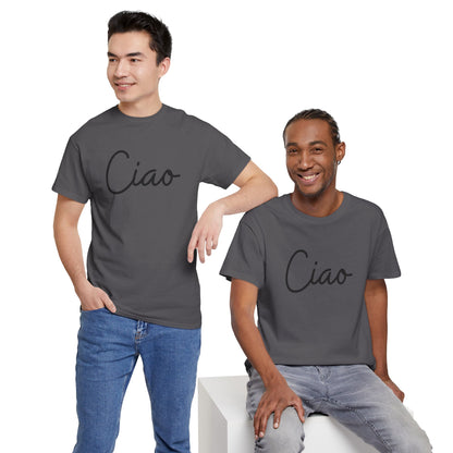 "Ciao" (Italian Greetings) Unisex Heavy Cotton Tee