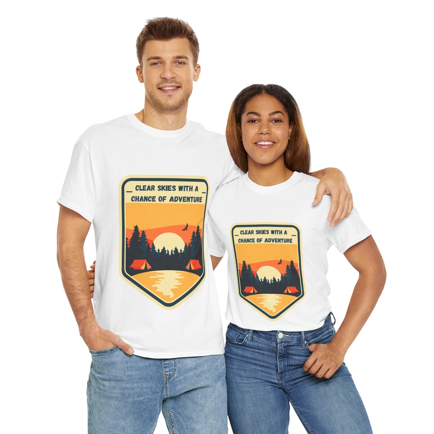 Unisex Heavy Cotton Tee - Chance Of Adventure