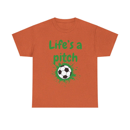 Unisex Heavy Cotton Tee - Life's A Pitch