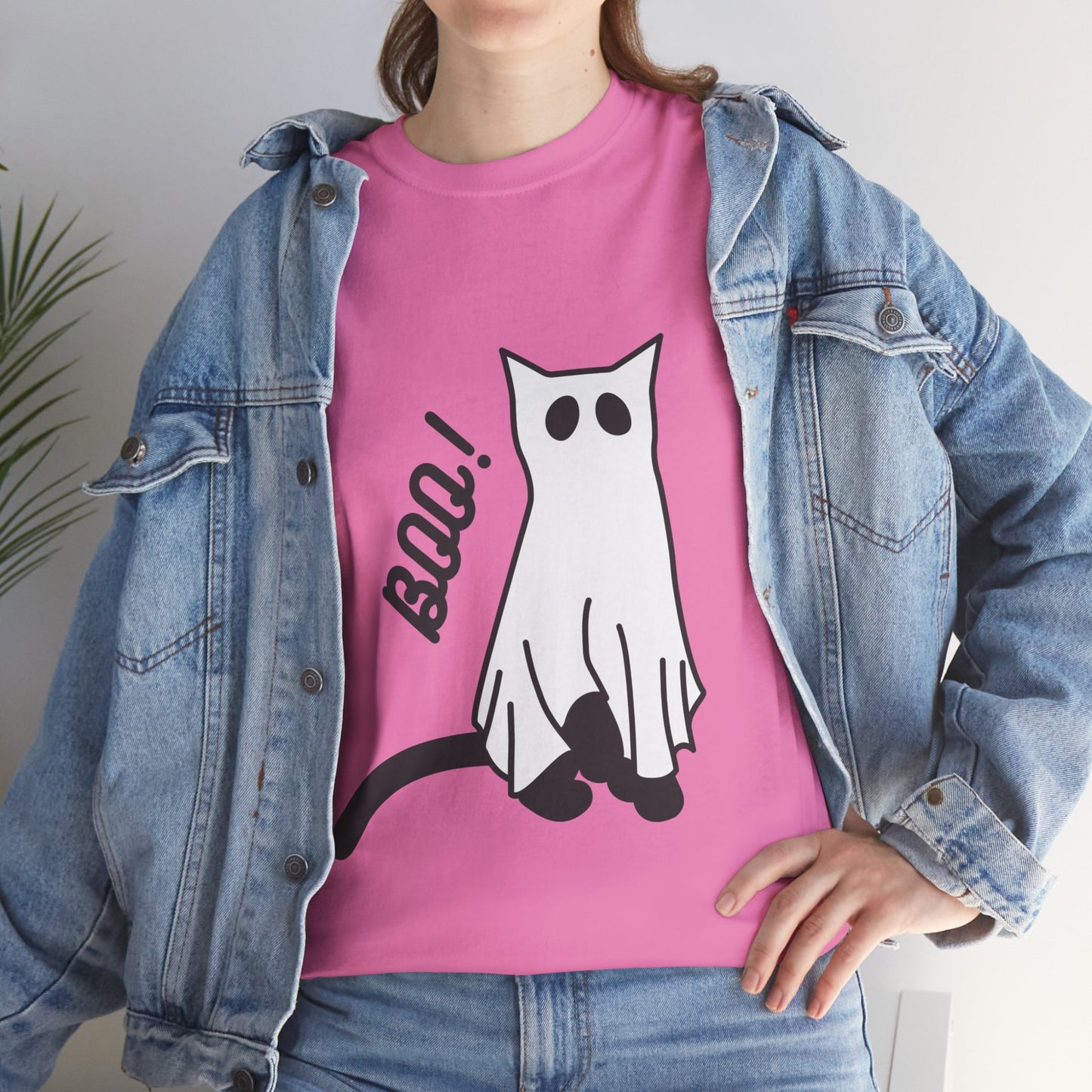 Unisex Heavy Cotton Tee - Boo Cat