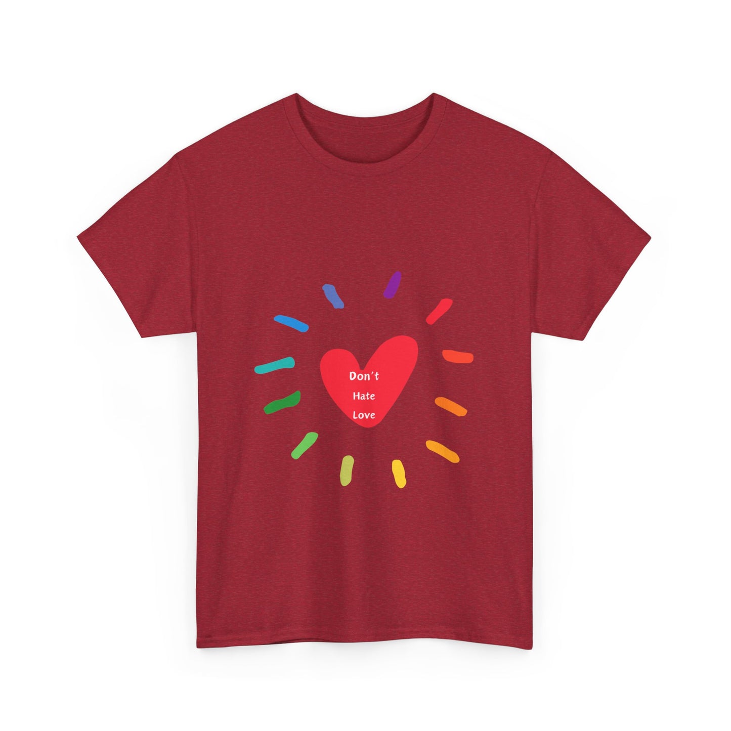 Unisex Heavy Cotton Tee - Don't Hate Love