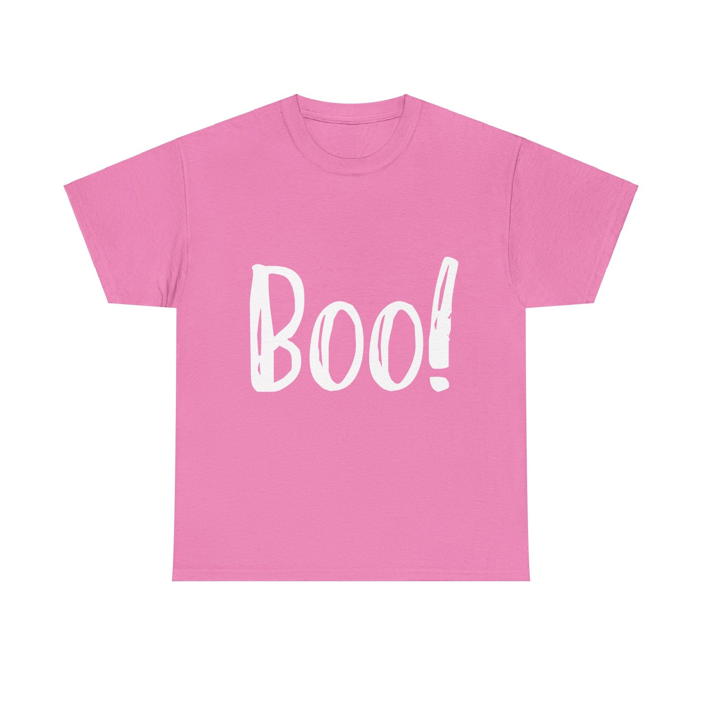 Unisex Heavy Cotton Tee - Boo White Print