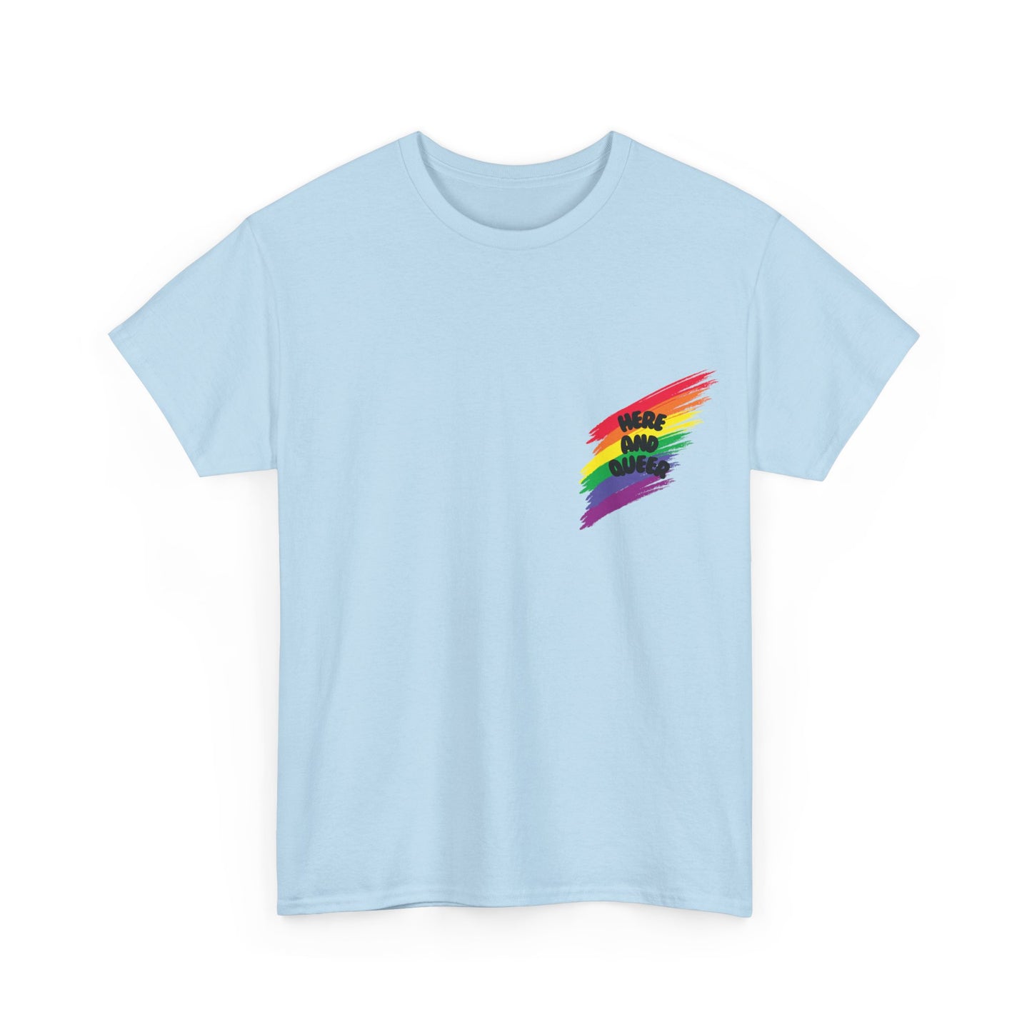 Unisex Heavy Cotton Tee - Here And Queer Mini