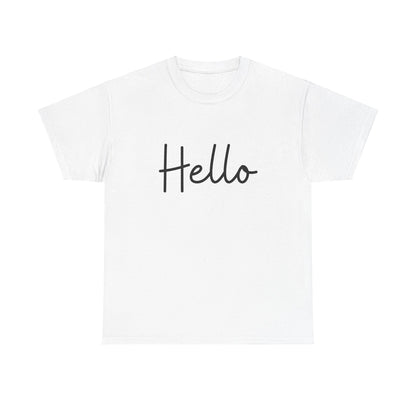 "Hello" & "Goodbye" (English Greeting) Unisex Heavy Cotton Tee