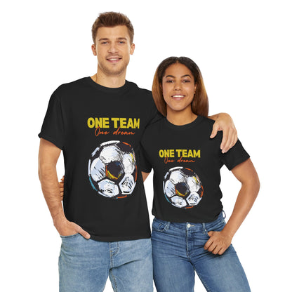 Unisex Heavy Cotton Tee - One Team, One Dream