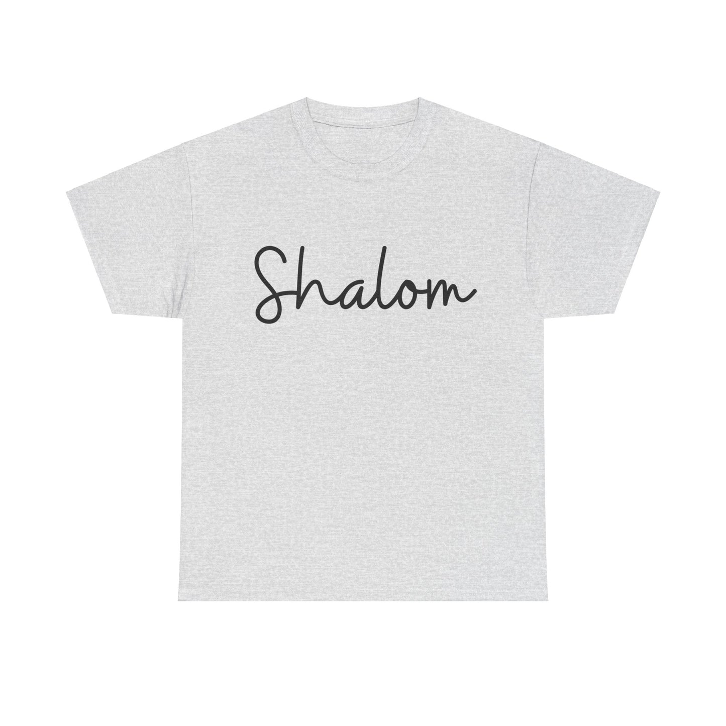 "Shalom" (Hebrew Greeting) Unisex Heavy Cotton Tee