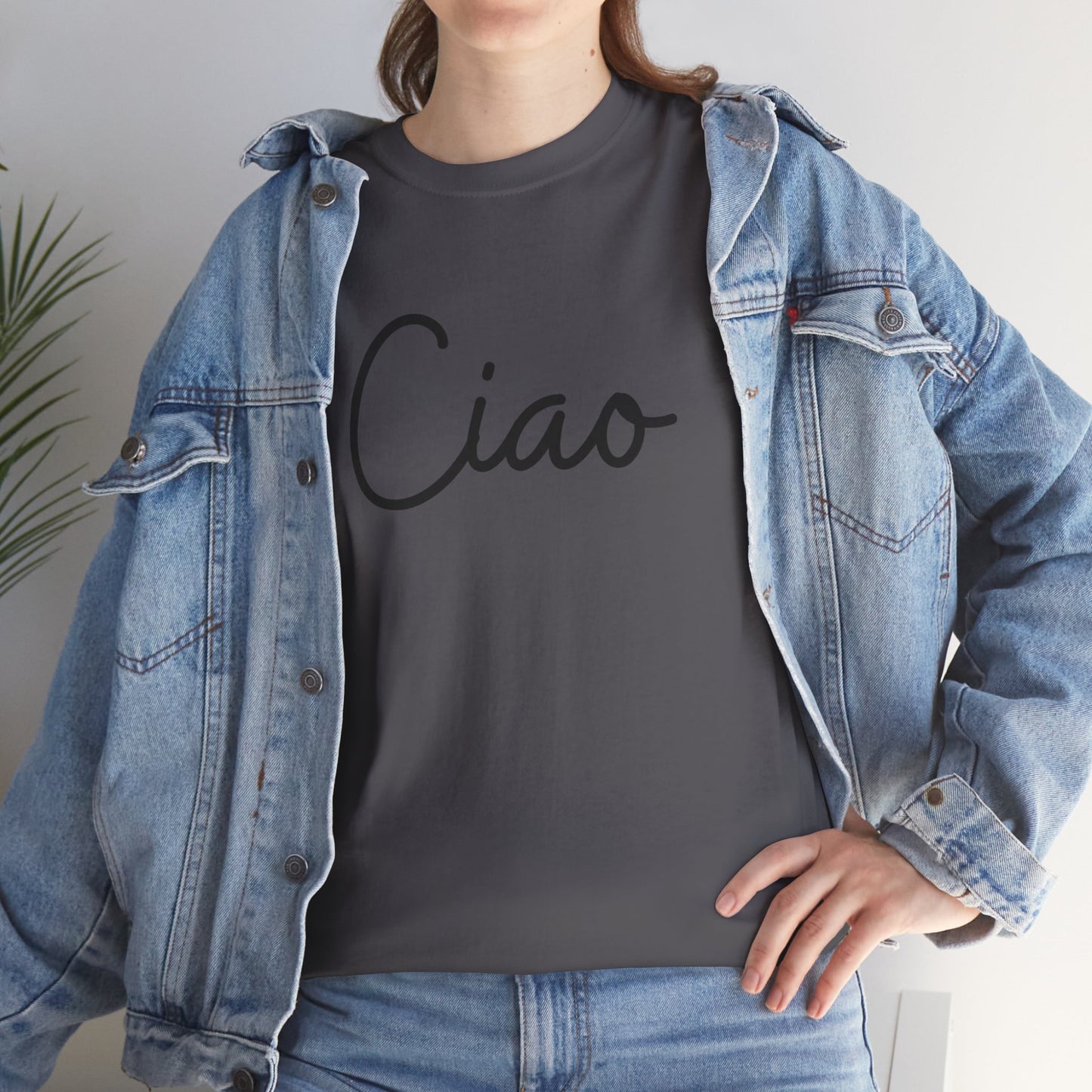 "Ciao" (Italian Greetings) Unisex Heavy Cotton Tee